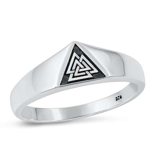 Sterling Silber Valknut Herren Ring LTDKLRP144893-100 von Joyara