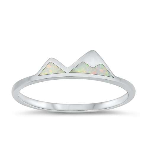 Sterling Silber Weiß Opal Mountain Ring LTDONRO150984-WO50 von Joyara