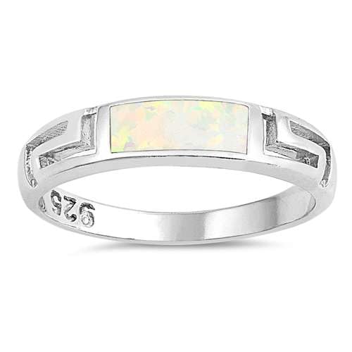 Sterling Silber Weiß Opal Ring LTDONRO150663-WO50 von Joyara