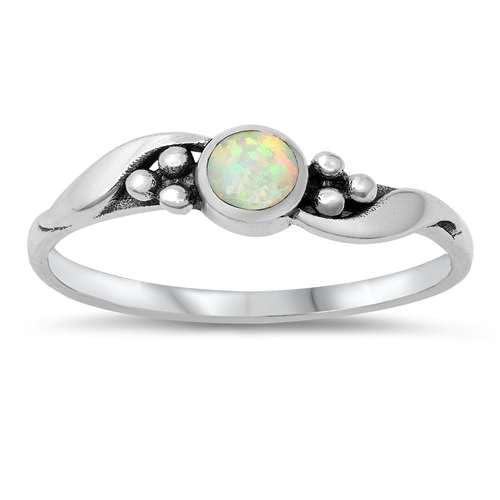 Sterling Silber Weiß Opal Ring LTDONRO150725-WO60 von Joyara