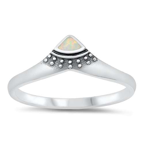 Sterling Silber Weiß Opal Ring LTDONRO150914-WO50 von Joyara