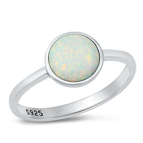 Sterling Silber Weiß Opal Ring LTDONRO151024-WO100 von Joyara