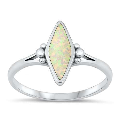 Sterling Silber Weiß Opal Ring LTDONRS131497-WO80 von Joyara