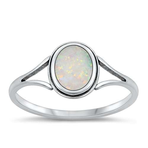 Sterling Silber Weiß Opal Ring LTDONRS131511-WO60 von Joyara