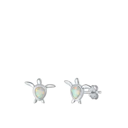 Sterling Silber Weiß Opal Schildkröte Ohrringe... (KEOEL451170-WO) von Joyara