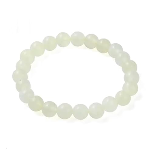 Joyas Minerales Bergjade-Armband – 100% echte Natursteine | Bequem & elegant | Elastische koreanische Schnur | Inkl. Geschenkbox (Bergjade, 6mm) von Joyas Minerales
