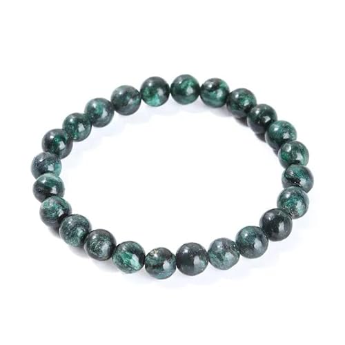 Joyas Minerales Chlorit-Armband – 100% echte Natursteine | Bequem & elegant | Elastische koreanische Schnur | Inkl. Geschenkbox (Chlorit, 10mm) von Joyas Minerales