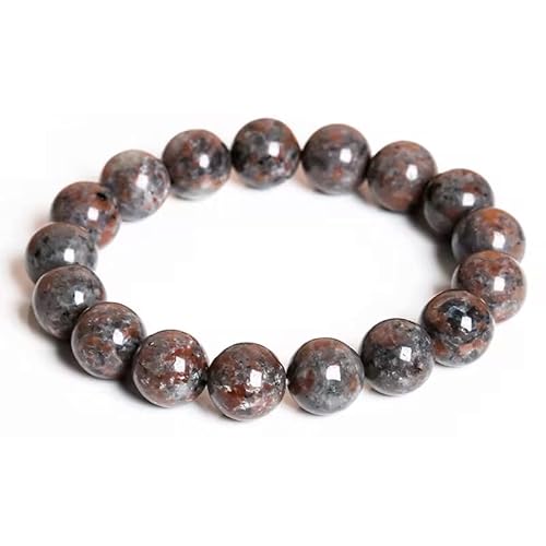 Joyas Minerales Yooperlit-Armband – 100% echte Natursteine | Bequem & elegant | Elastische koreanische Schnur | Inkl. Geschenkbox (Yooperlit, 10mm) von Joyas Minerales