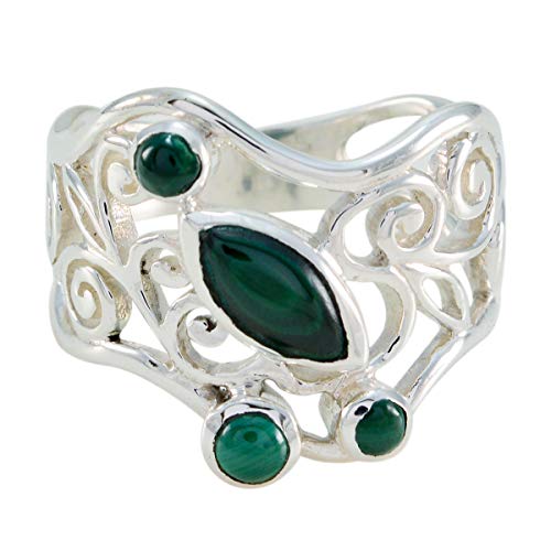 Joyas Plata natürlichen Edelstein Multi Form vier Stein Cabochon Malachit Ringe - Sterling Silber grün Malachit Ring - Dezember Geburt Schütze Astrologie natürlichen Edelstein Ring Joyas Plata natürlichen Edelstein Multi Form vier Stein Cabochon Malachit Ringe - Sterling Silber grün Malachit Ring - Dezember Geburt Schütze Astrologie natürlichen Edelstein Ring von Joyas Plata