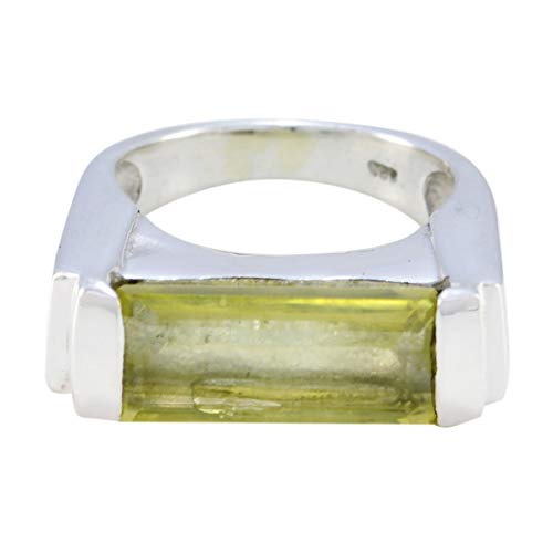 joyas plata schöne edelstein baguette ein stein facettierte zitronenquarz ringe - 925 silber gelb zitronenquarz ring - april geburt widder astrologie schöne edelstein ring joyas plata schöne edelstein baguette ein stein facettierte zitronenquarz ringe - 925 silber gelb zitronenquarz ring - april geburt widder astrologie schöne edelstein ring von Joyas Plata