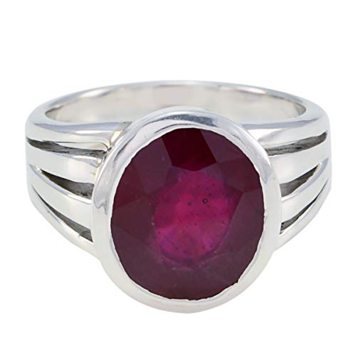 joyas plata echte edelsteine ​​ovale form ein stein facettierter granat ring - massiver silber roter granat ring - januar geburt steinbock astrologie echte edelsteine ​​ring joyas plata echte edelsteine ​​ovale form ein stein facettierter granat ring - massiver silber roter granat ring - januar geburt steinbock astrologie echte edelsteine ​​ring von Joyas Plata