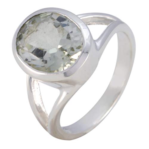 joyas plata echte edelsteine ​​ovale form ein stein facettierter grüner amethyst ring - massiver silbergrüner amethyst ring - märz geburt fische astrologie echte edelsteine ​​ring joyas plata echte edelsteine ​​ovale form ein stein facettierter grüner amethyst ring - massiver silbergrüner amethyst ring - märz geburt fische astrologie echte edelsteine ​​ring von Joyas Plata