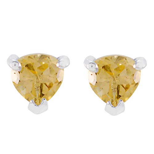 joyas plata good citrine ein edelstein herzform facettierte ohrstecker silber ohrring von Joyas Plata