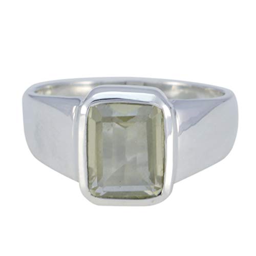 Joyas Plata Achteckige Form Zitronenquarz Ring - 925 Sterling Silber Gelb Zitronenquarz Ring für April Geburt Widder Astrologie Joyas Plata Achteckige Form Zitronenquarz Ring - 925 Sterling Silber Gelb Zitronenquarz Ring für April Geburt Widder Astrologie von Joyas Plata