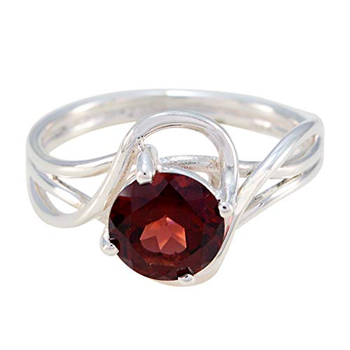 joyas plata schöne edelstein runde form ein stein facettierte granatringe - 925 sterling silber rot granatring - januar geburt steinbock astrologie schöne edelstein ring joyas plata schöne edelstein runde form ein stein facettierte granatringe - 925 sterling silber rot granatring - januar geburt steinbock astrologie schöne edelstein ring von Joyas Plata