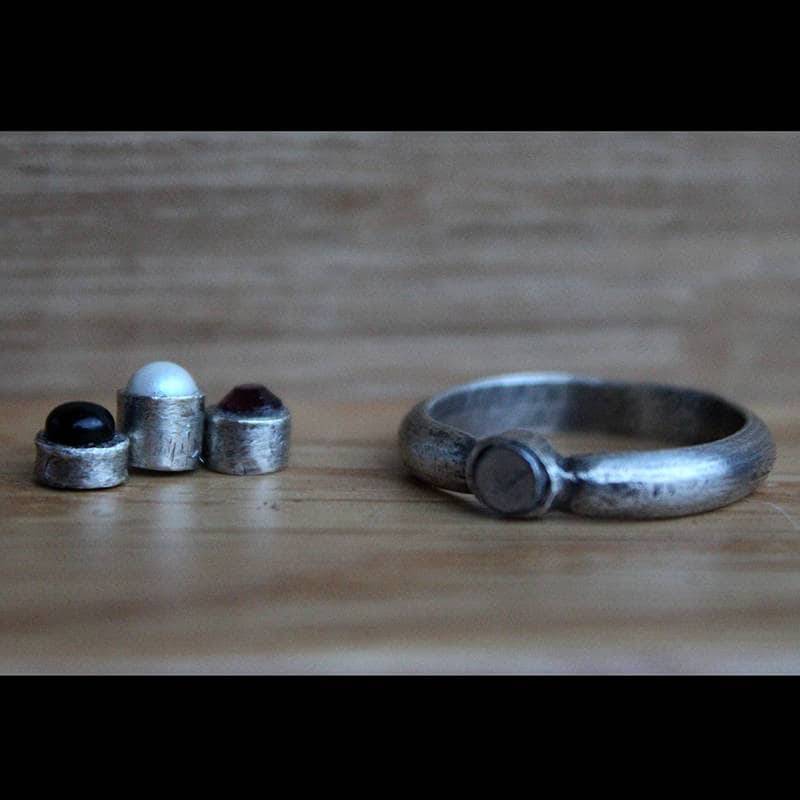 Ring Mit Auswechselbaren Steinen. Ringmagnet. Wechselring Ring Mit Auswechselbaren Steinen. Ringmagnet. Wechselring von JoyasValkiria