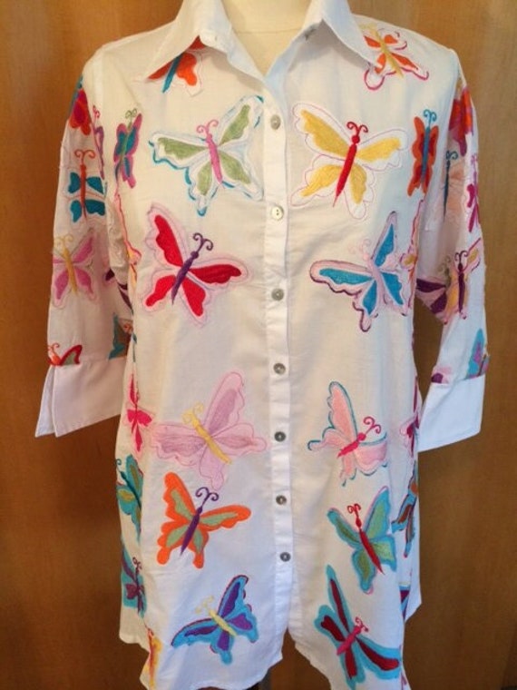 Pong Butterfly Swing Besticktes Top von JoycesCottage