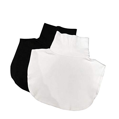 Joyci Rollkragenpullover mit Kapuze, gestreift, Schwarz/Weiß, 2 Stück - Mehrfarbig - Einheitsgröße von Joyci