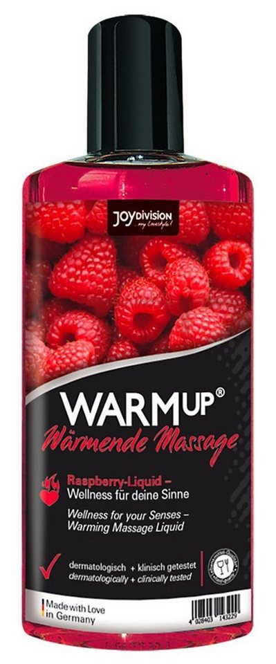 Joydivision Toys Gleit- & Massageöl WARMup aufwärmendes Himbeer Massageöl - 150 ml, Wärmender Effekt Joydivision Toys Gleit- & Massageöl WARMup aufwärmendes Himbeer Massageöl - 150 ml, Wärmender Effekt von Joydivision Toys