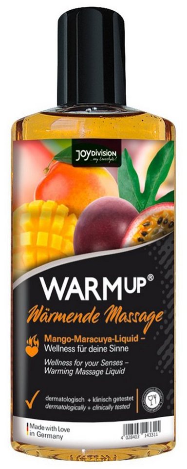 Joydivision Toys Gleit- & Massageöl Warm-up wärmendes Massageöl Mango Maracuja, Wärmender Effekt Joydivision Toys Gleit- & Massageöl Warm-up wärmendes Massageöl Mango Maracuja, Wärmender Effekt von Joydivision Toys