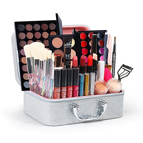 Joyeee Make up Set für Frauen, Professionelles Make-up Sets, Schminke Set Damen für Gesicht, Augen und Lippen - Lidschatten Palette, Lippenstift, Lipgloss, Concealer, Pinsel von Joyeee