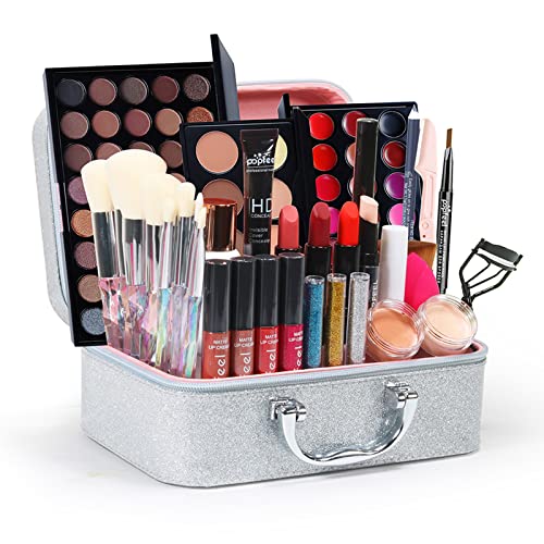 Joyeee Schmink Geschenkset Make-Up Set, Professionelles Schönheit Schmink Set mit Lidschatten Lippengloss Rouge Concealer Usw, Multifunktions Kosmetik Produkte Kit für Teenager-Mädchen Frauen#2 von Joyeee