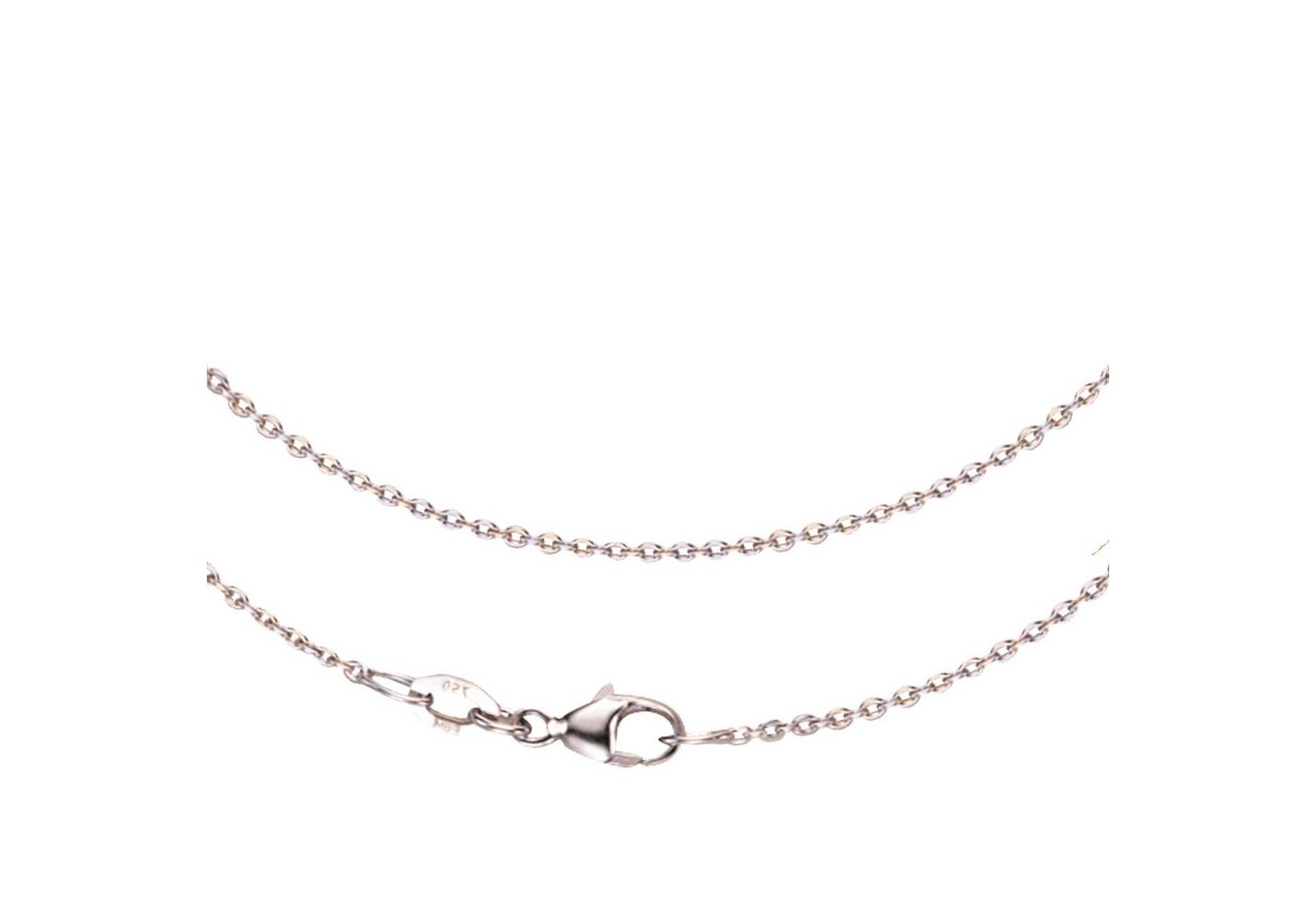 Joyes Boutique Goldkette JB Collier Panzerkette 1,3 mm 750 Weißgold 36 - 60 cm (Made in Germany, inkl. Etui, Zertifikat u. Garantie, 1-tlg., JB), zu Kleid, Shirt, Jeans, Sneaker! Anlass Geburtstag Weihnachten von Joyes Boutique