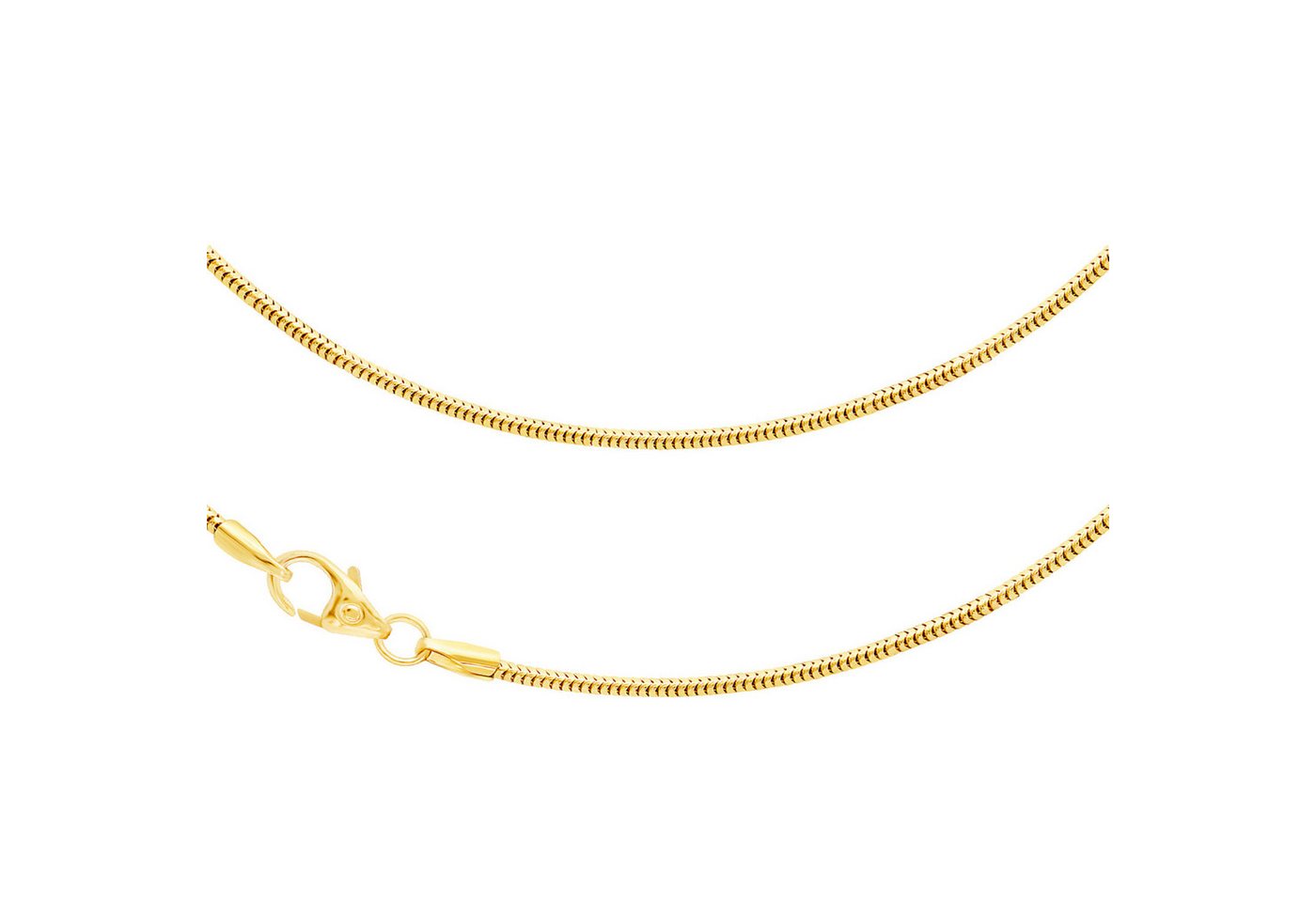 Joyes Boutique Goldkette JB Edle Collier Schlangenkette 585 - 14 Karat Gold 45cm 1,4mm (Gold, JB) von Joyes Boutique