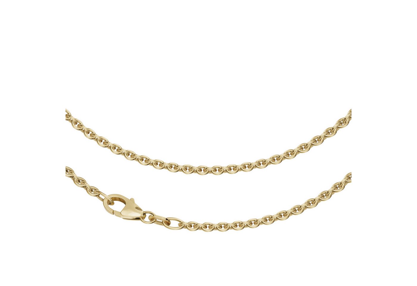 Joyes Boutique Goldkette JB Edle Goldkette Ankerkette 585 - 14 Kt Gold 2,4 mm 45 cm (Gold, JB) von Joyes Boutique