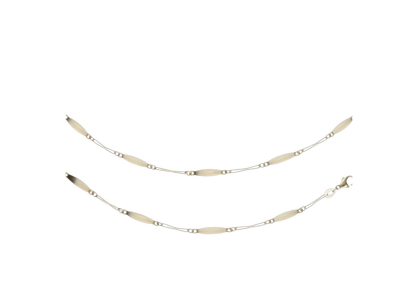 Joyes Boutique Goldkette JB Edle Goldkette Fanatasiekette 585 - 14 K Gold 45 cm (Gold, JB) von Joyes Boutique