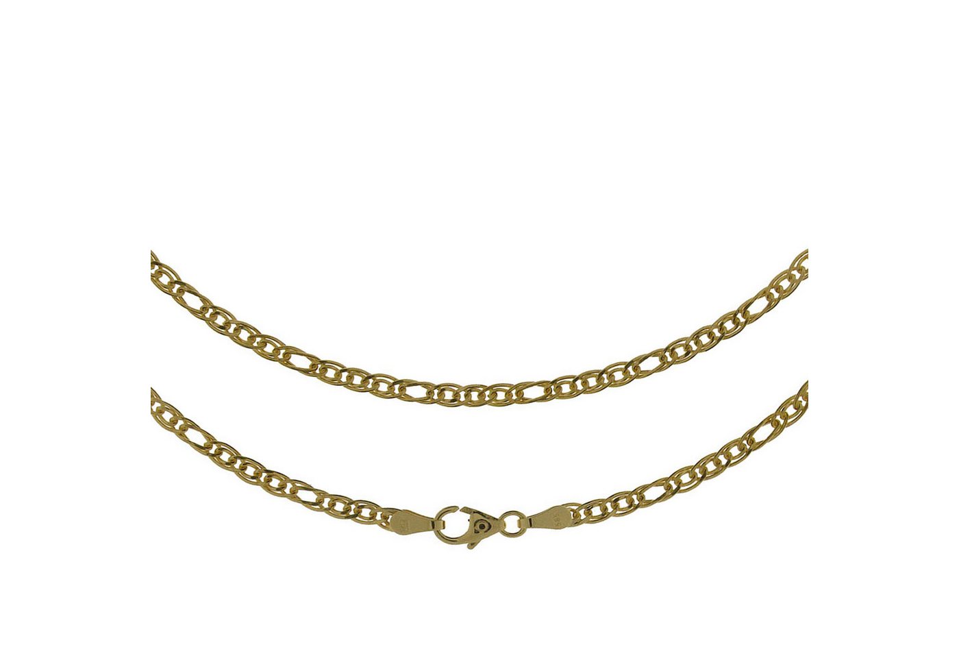 Joyes Boutique Goldkette JB Edle Goldkette Panzerkette 585 - 14 Kt Gold 3,0 mm 45 cm (Gold, JB) von Joyes Boutique