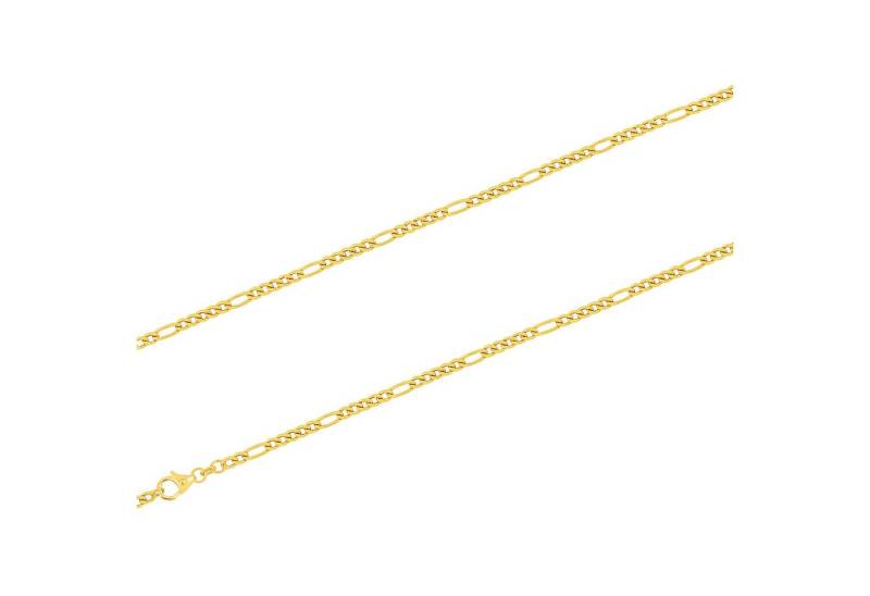 Joyes Boutique Goldkette JB Edles Unisex Goldarmband Figaro diamantiert 2.8 mm 333 - 8 K 19 cm (Made in Germany, inkl. Etui, Zertifikat u. Garantie, 1-tlg., JB), zu Kleid, Shirt, Jeans, Sneaker! Anlass Geburtstag Weihnachten von Joyes Boutique