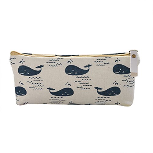 Joyfeel buy Reißverschluss Mäppchen Teenager Schule Stift Tasche Streifen Karikatur Tier Wal Leinwand Federmäppchen für Büro/Schule, 1 Stück Joyfeel buy Reißverschluss Mäppchen Teenager Schule Stift Tasche Streifen Karikatur Tier Wal Leinwand Federmäppchen für Büro/Schule, 1 Stück von Joyfeel buy