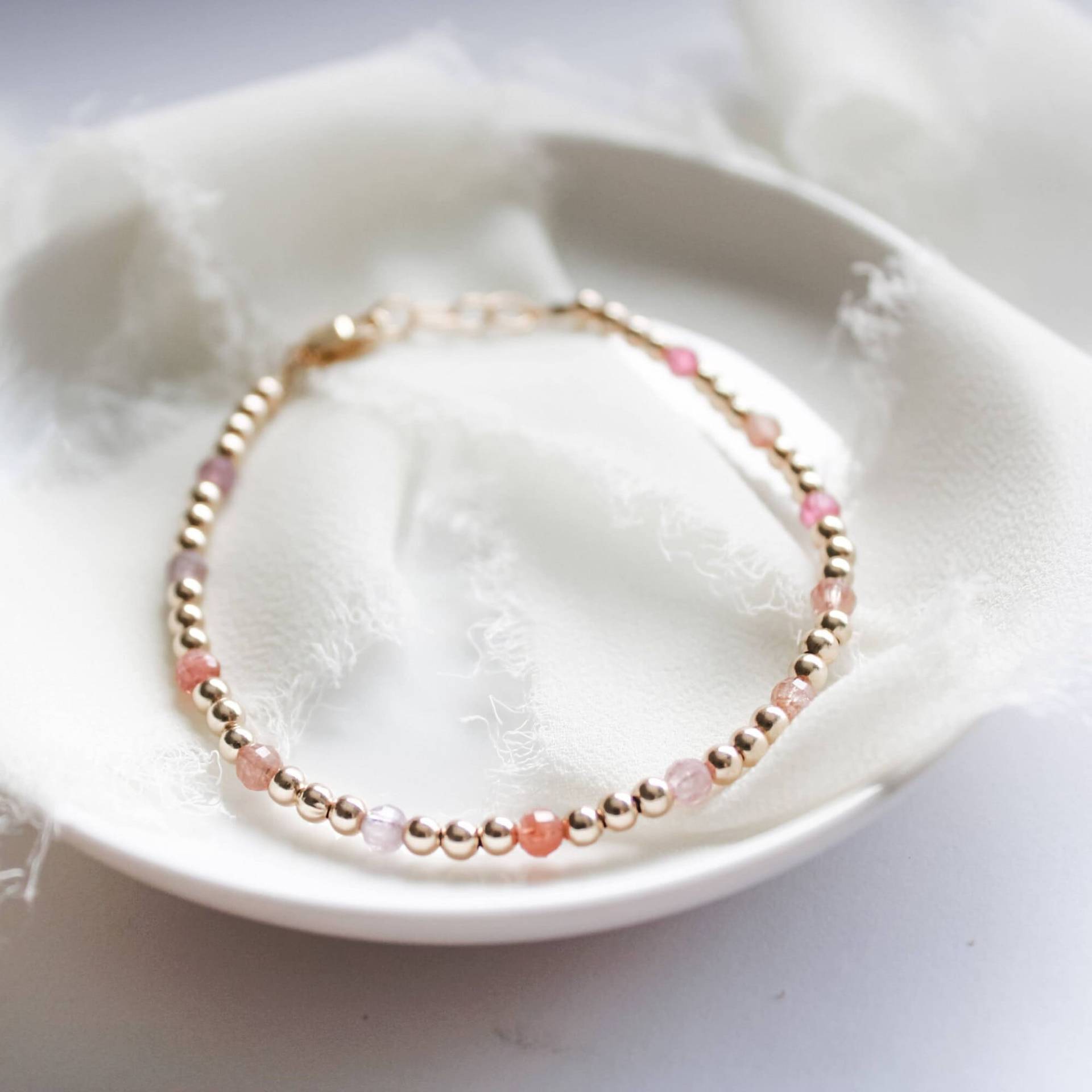 August Birthstone Armband - Spinell Mama Baby Wasserfest - Passende Und Ich Geschenke Für Mütter von JoyfulBeadCompany