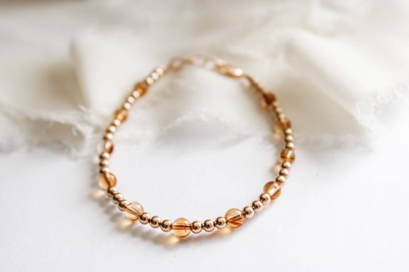 November Birthstone Armband - Citrin Mom Baby Wasserdicht Passende Mama Und Mich November Birthstone Armband - Citrin Mom Baby Wasserdicht Passende Mama Und Mich von JoyfulBeadCompany