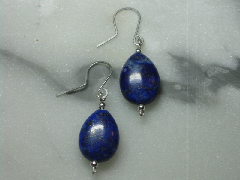 Lapislazuli Solitär Ohrringe Lapislazuli Solitär Ohrringe von JoyfulTatter