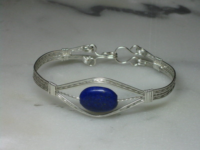 Lapislazuli Solitaire Armband Lapislazuli Solitaire Armband von JoyfulTatter