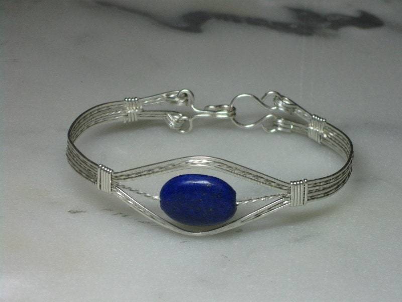 Lapislazuli Solitaire Armband Lapislazuli Solitaire Armband von JoyfulTatter