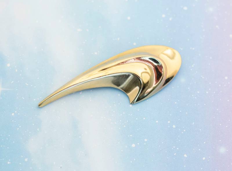 Vintage Goldene Celestial Arc Brosche | Goldfarbene J4 von JoyfulVintageStore