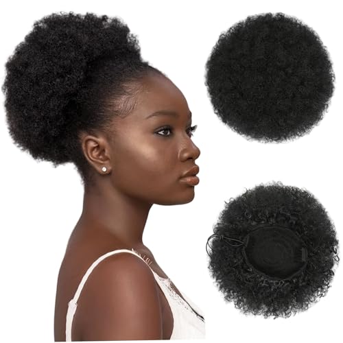 Afro -Pferdeschwanz für schwarze Frauen Afro Puff Draw String Pferdeschwanz, 8 Zoll groß von Joygoodta