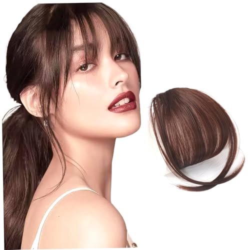 Clip -in Pony for Women 9.45 unsichtbarer natrual bequemer Faux -Clip auf Pony Cuttable Waschable für Frauen und Mädchen faux für von Joygoodta