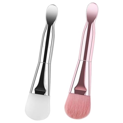 Gesichtsmaske Applikator 2PCS Silikon & weiche Borstenbrust -Kopfmaske Applikator Werkzeug Professionelle Hautpflege Gesichtsmake -up -Werkzeuge für Frauen von Joygoodta