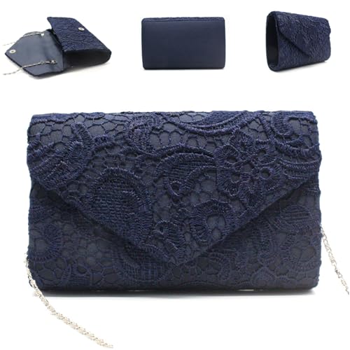 Joygoodta Abendtasche 9x2x5 elegante Modespitze Frauen Abendhandtaschen mit Kettenband Umhängetasche für Frauen Hochzeit Brautparty Abschlussball von Joygoodta