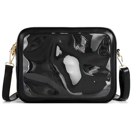 Joygoodta Ita Bag Crossbody/Schulter -P -Pin -Display -Tasche mit verstellbarem Riemen Kawaii Schwarze Handtasche für Anime Cosplay Theme Party, 11x8x3 in von Joygoodta