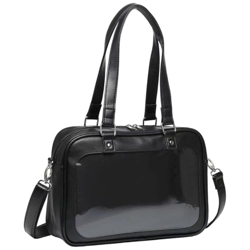 Joygoodta Ita Bag Kawaii Leder Japanische Schultasche mit Einsatz & entfernbarem Crossbody -Gurt DIY Pin Display Itabag mit Totentall für Anime -Liebhaber Mädchen von Joygoodta