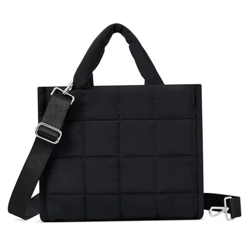 Joygoodta Puffer Einkaufstasche kleine leichte Puffer -Einkaufstasche für Frauen modisch gestepptes Crossbody for Work Travel Fitnesssport von Joygoodta