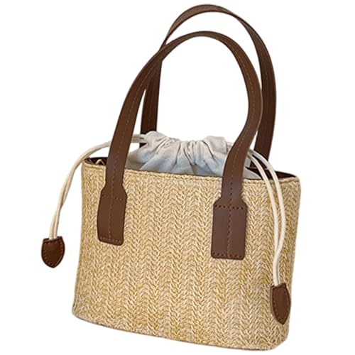 Joygoodta Strohkreuzkörper süßer Strohbeutel mit verstellbarem Riemen und Drawess -Sommer -Umhängetaschen Frauenhandtaschen für Strandreisen täglich Gebrauch von Joygoodta