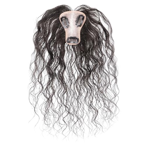 Kurzhaartoper für Frauen 10 Zoll echtes menschliches welliges lockiges Haartopper -Erweiterungen Clip in Haarteil für das tägliche Cosplay natürliche Farbe von Joygoodta