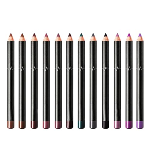 Lippensteine ​​Set 12 Farben wasserdicht lang anhaltende Lippenstiftstift für Frauen 12pcs Farbe 25-36 von Joygoodta