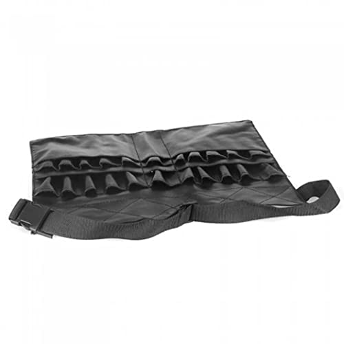 Make -up -Pinsel -Taillengürtel tragbare 22 Taschen Kosmetische Pinselhalter Schönheit Werkzeug Organizer mit Künstlergurt PU Leder Taillen Make -up -Tasche (schwarz) von Joygoodta